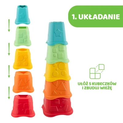 Wieża 2 w 1 kubeczki Chicco