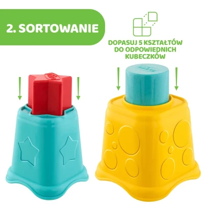 Wieża 2 w 1 kubeczki Chicco
