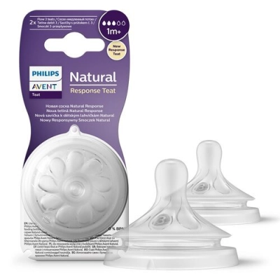 Smoczek do butelki Natural Response 3, 1 m+ SCY963/02 Philips Avent