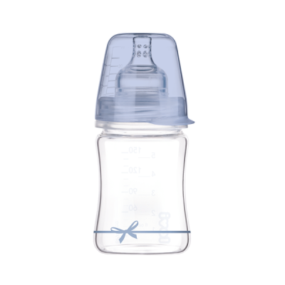 Butelka szklana 150 ml - Diamond Glass - Baby Shower boy 74/104 Lovi
