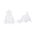 Smoczek do butelki silikonowy anatomiczny 0-mini (2 szt.) 18/124 Canpol babies